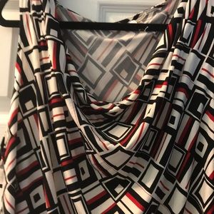 Woman’s draped neck blouse